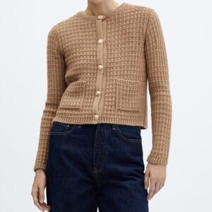 Mango Wool Blend Cardigan